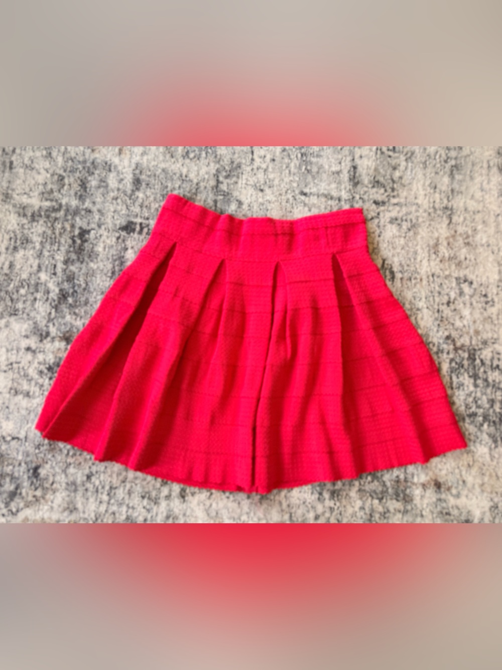 Sugar + Lip2 Small Bright Pink Pleated Women's Skirt